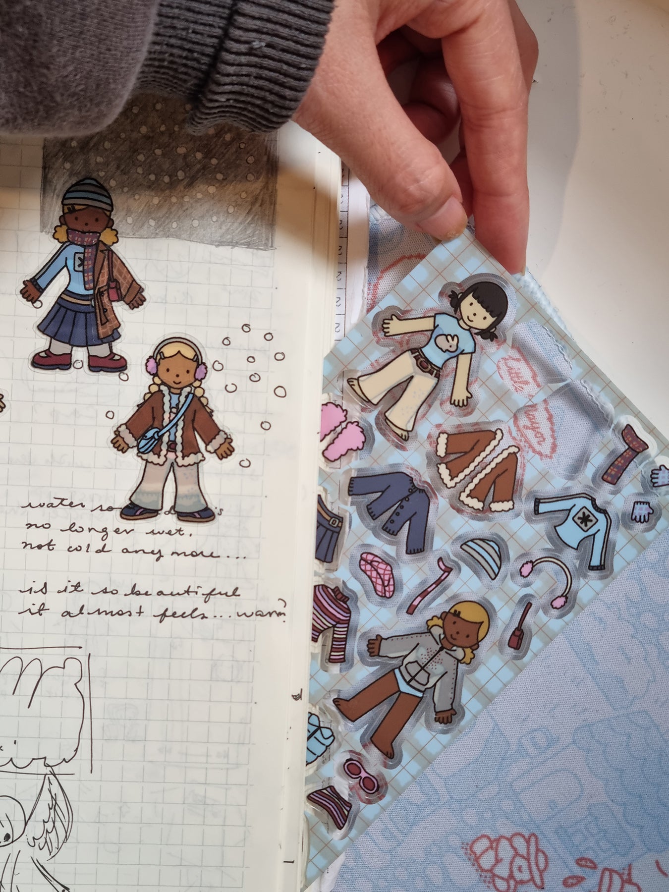 'Winter Dress Up' ❄️🧣 Sticker Sheet