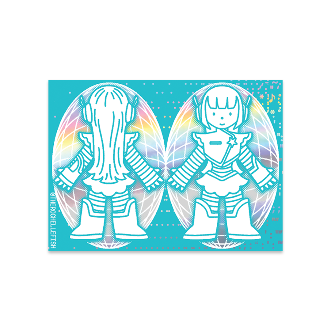 'Calibrating…' Flake Vinyl Sticker