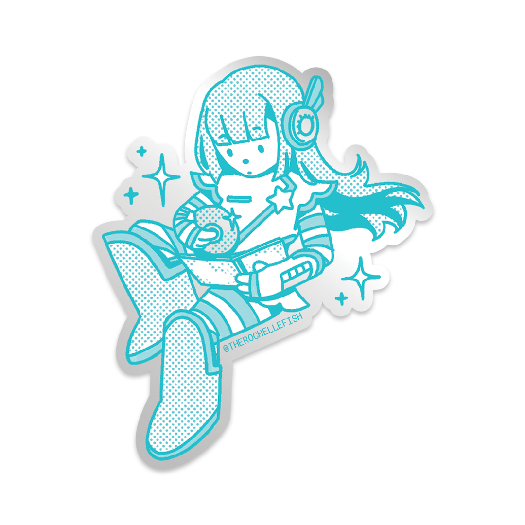 'Eminent Beams' Flake Vinyl Sticker