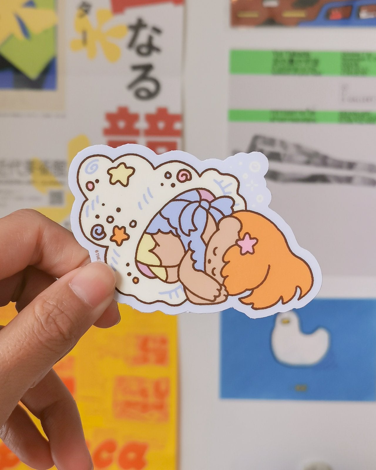 ‘Conch Cutie’ Flake Vinyl Sticker