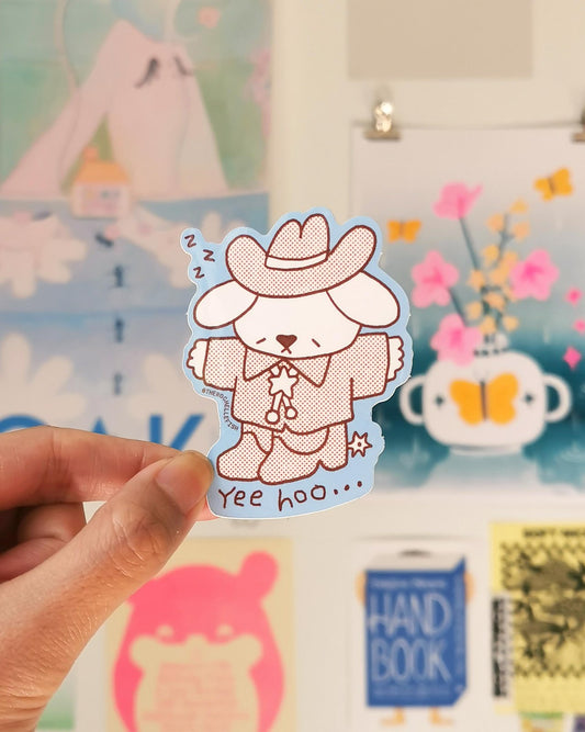 'Yee Hoo' Flake Vinyl Sticker