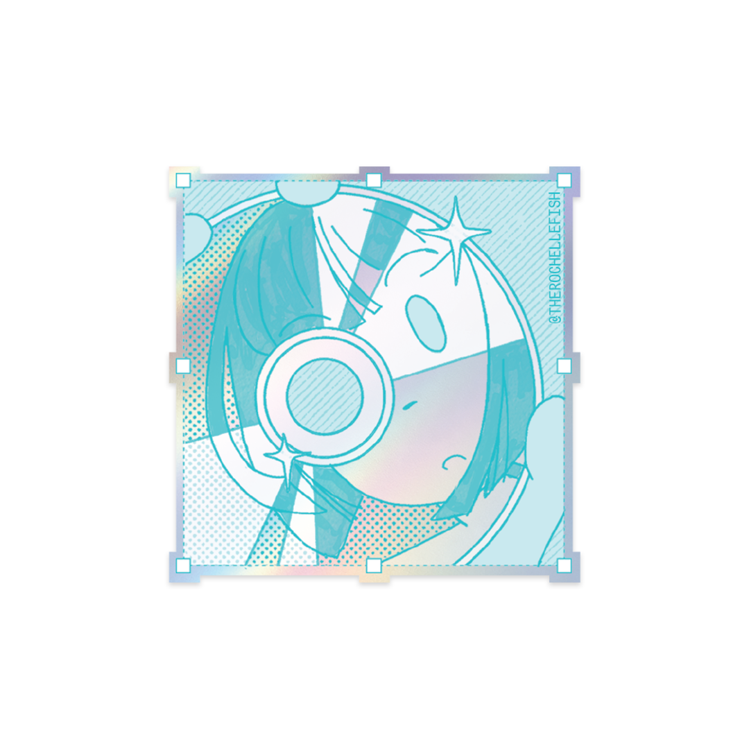 'Into you, Back at me' Flake Vinyl Sticker