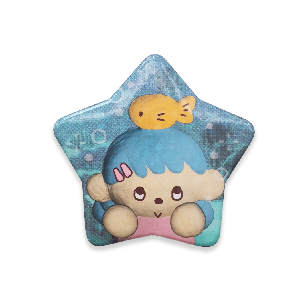 'Unexpected Friend' Star Button Pin