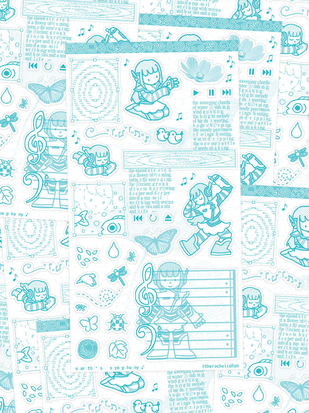 'Earth's Symphony' π¦π» Sticker Sheet