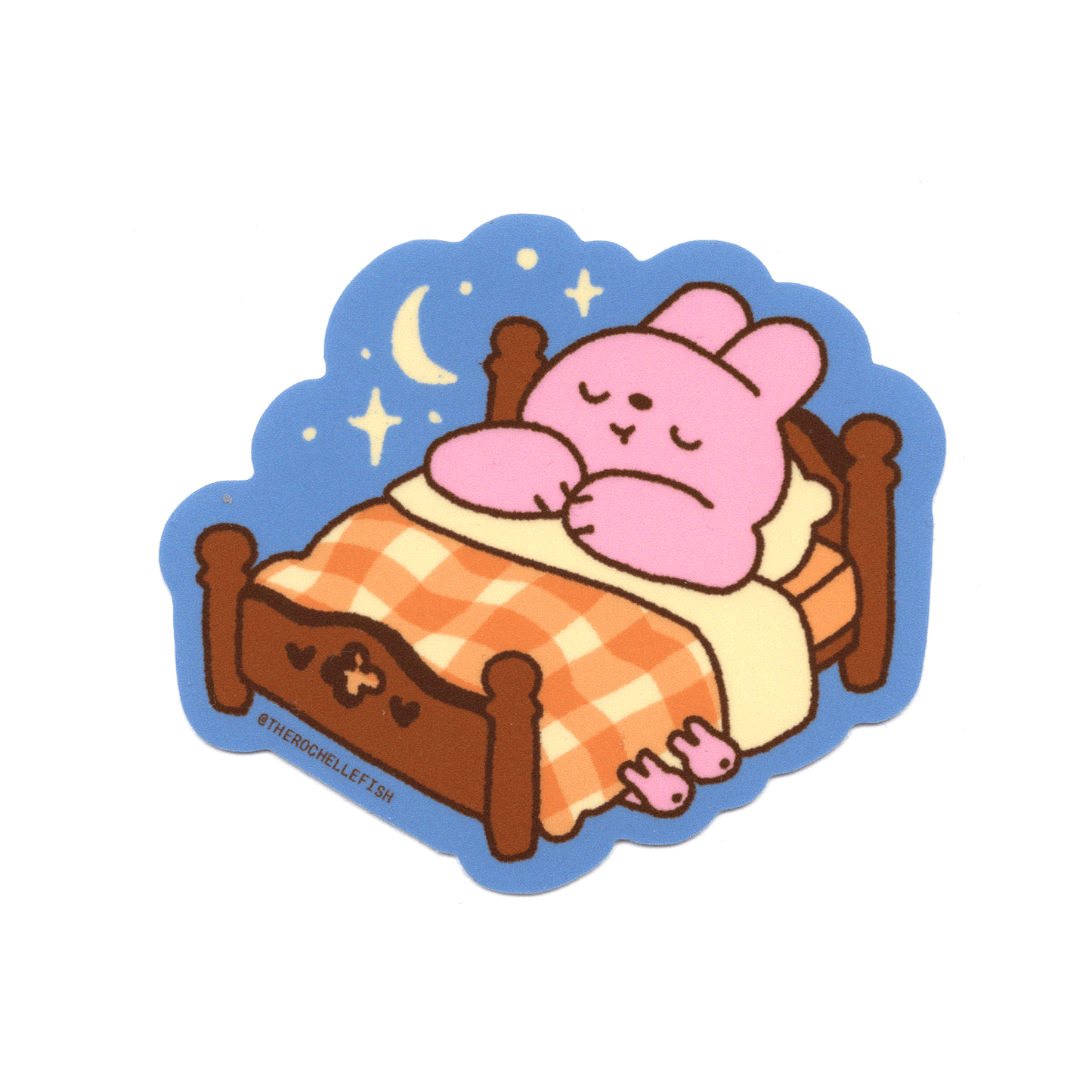 ‘Bedtime Bunny’ Flake Vinyl Sticker