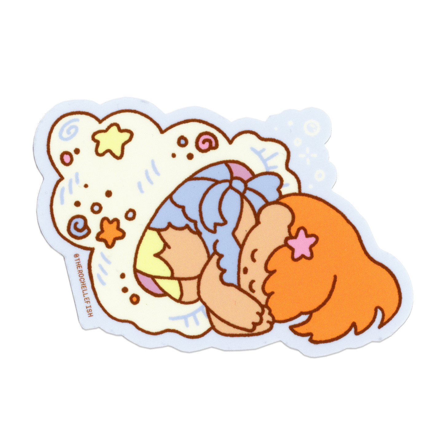 ‘Conch Cutie’ Flake Vinyl Sticker