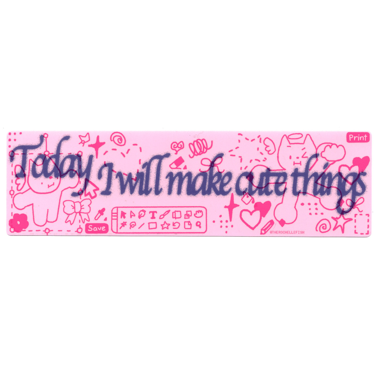 ‘Today I Will Make Cute Things' Bumper Sticker