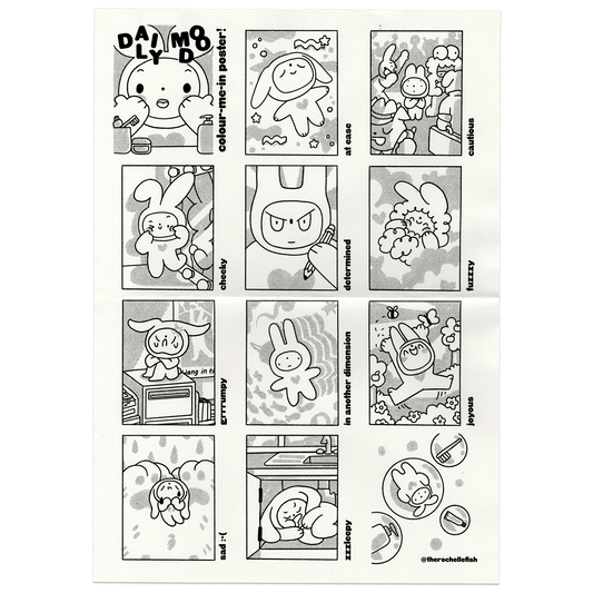 âDaily Moodâ Colouring Poster