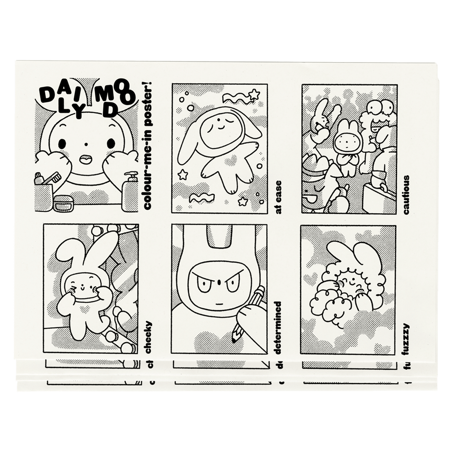 ‘Daily Mood’ Colouring Poster