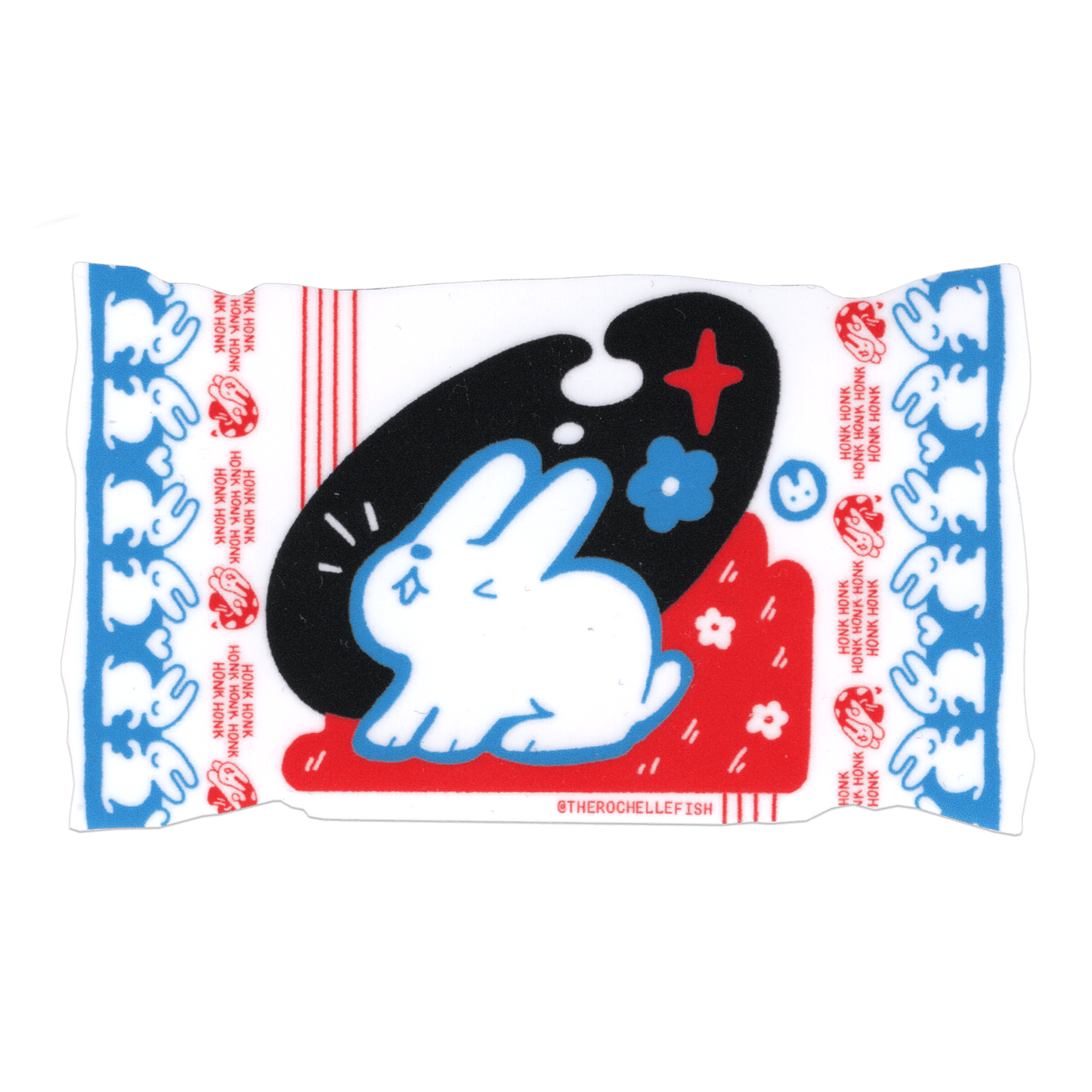 ‘Honky Bunny Candy’ Flake Vinyl Sticker
