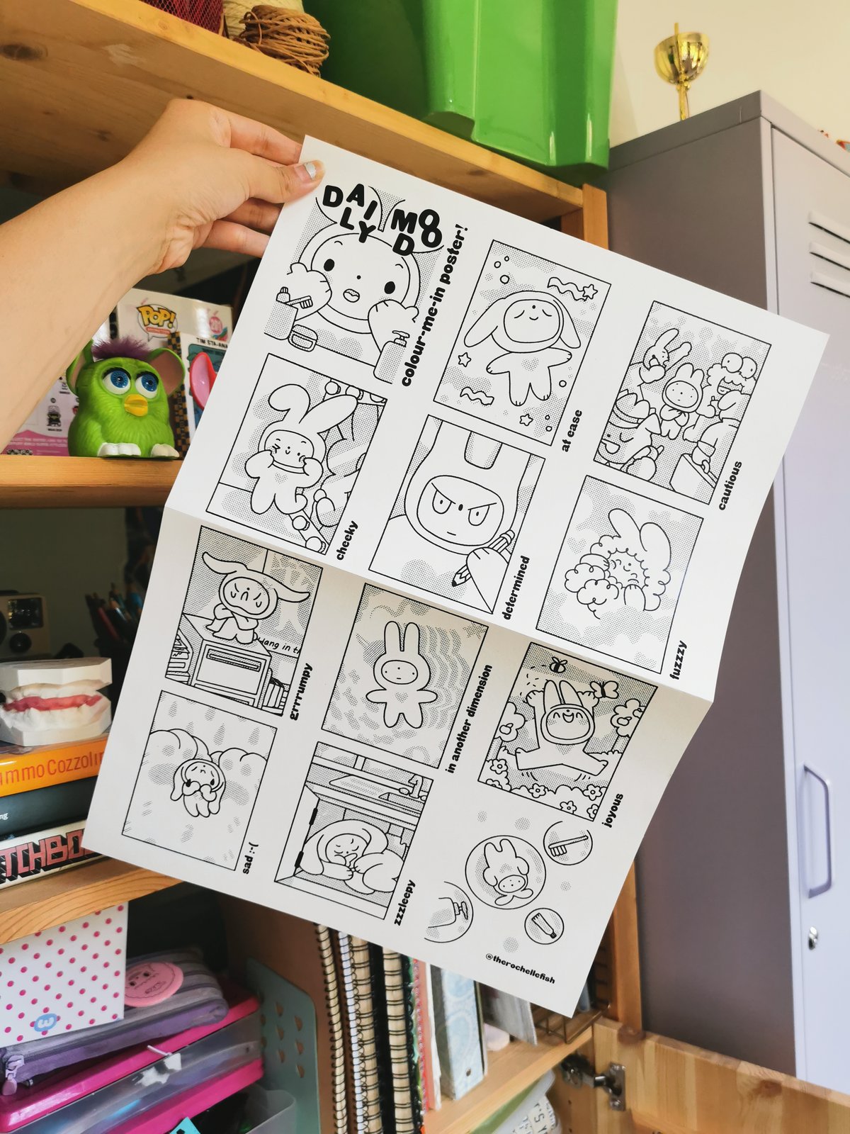 ‘Daily Mood’ Colouring Poster