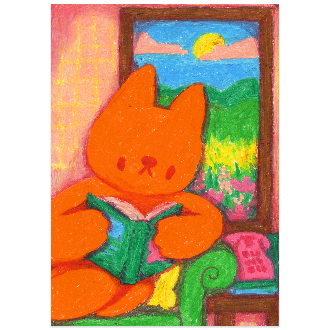 ‘A Pleasant Day to Read’ Giclée Print