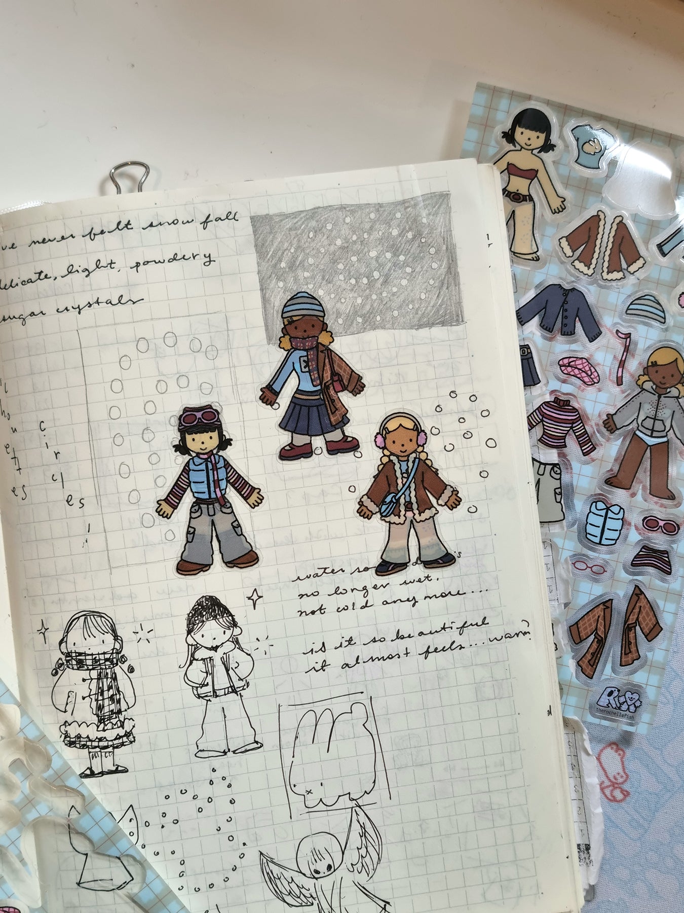 'Winter Dress Up' ❄️🧣 Sticker Sheet