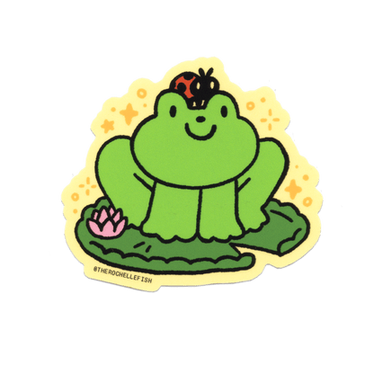 ‘Best Buds’ Flake Vinyl Sticker