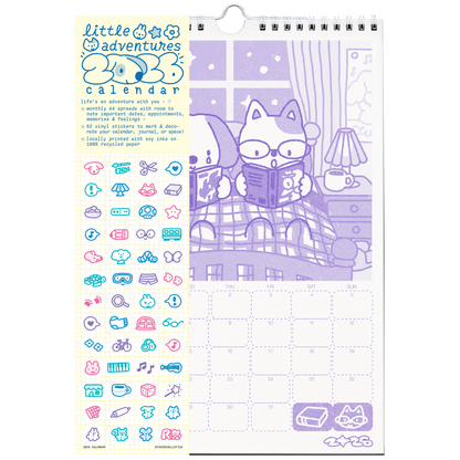 little adventures ✿ 2026 Risograph Calendar [PREORDER]