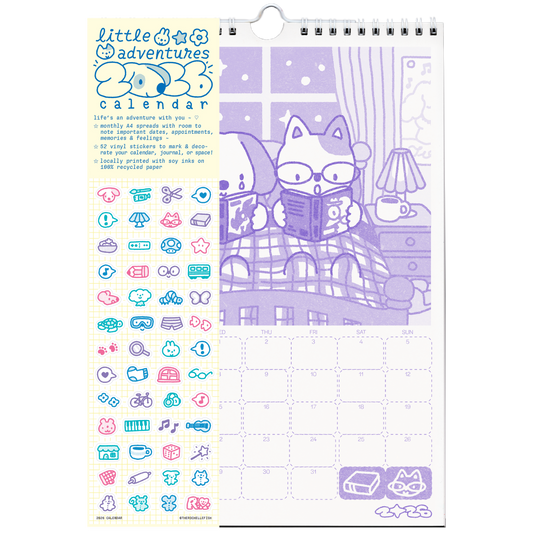 little adventures ✿ 2026 Risograph Calendar [PREORDER]