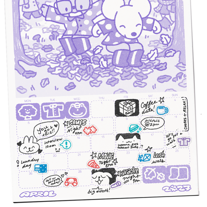 [PREORDER] Sweet Memories ❀‏࿐ 2027 Risograph Calendar