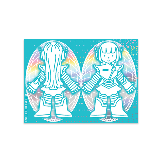 'Calibrating…' Flake Vinyl Sticker