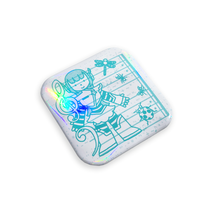 'Chellibugs' 🎼🐞🐜 Square Button Pin