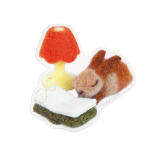 'Night Light' 🐇📕 Flake Vinyl Sticker