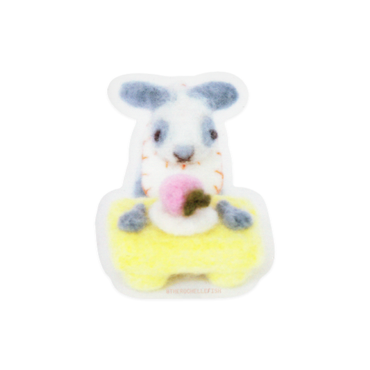 'Banquet' 🐇🍽️ Flake Vinyl Sticker