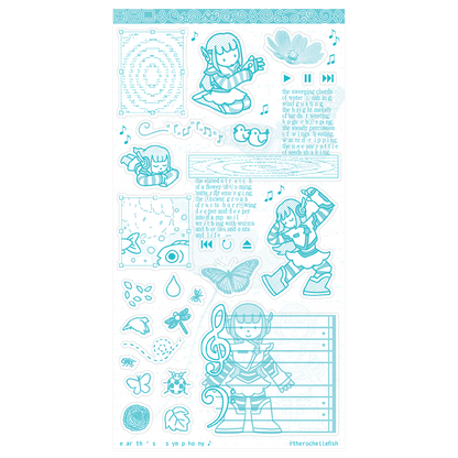 'Earth's Symphony' 🦋🌻 Sticker Sheet [PREORDER]