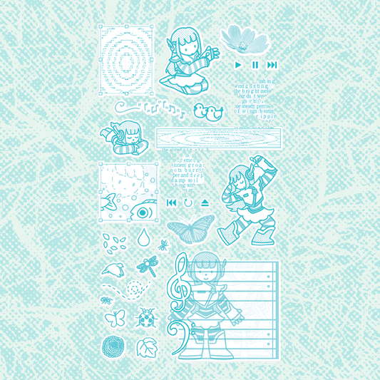 'Earth's Symphony' 🦋🌻 Sticker Sheet [PREORDER]