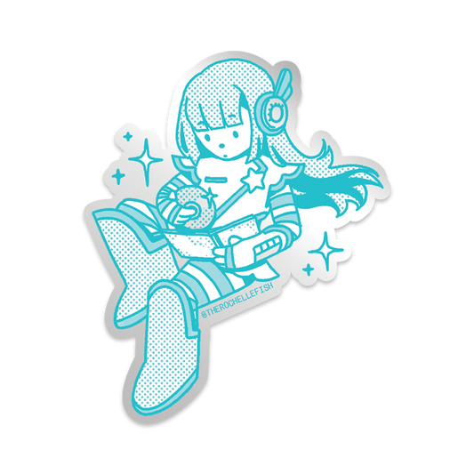 'Eminent Beams' Flake Vinyl Sticker