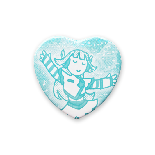 'Epic Tune' 🦋💗🎶 Heart Button Pin
