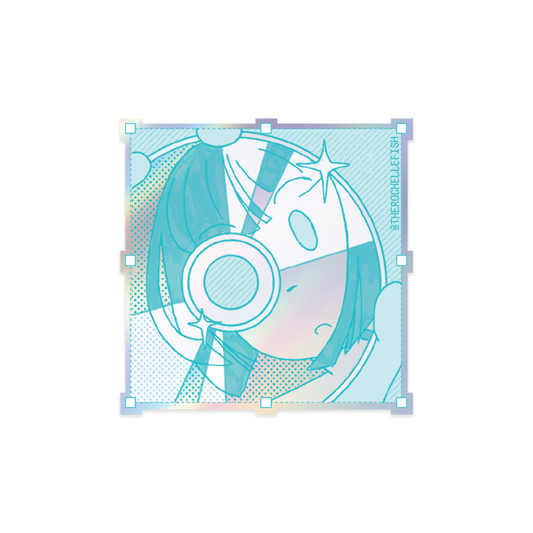 'Into you, Back at me' Flake Vinyl Sticker
