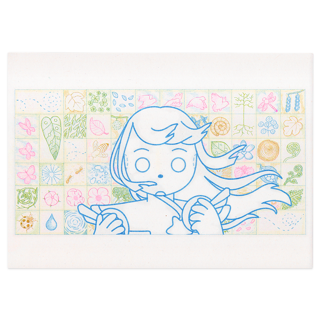 'Earth's Symphony' 🪲🌸🦋࿐ Risograph Print [PREORDER]