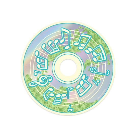 Earth CD 🪲🌐 Flake Vinyl Sticker [PREORDER]