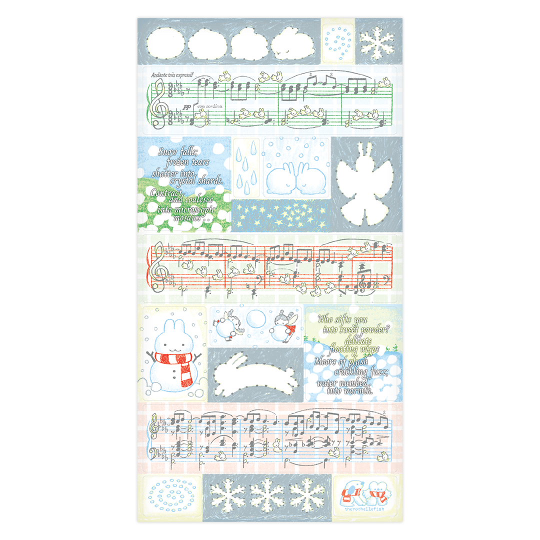'Sounds of Snow' ❅*̩̩͙‧͙♪₊ Sticker Sheet [PREORDER]