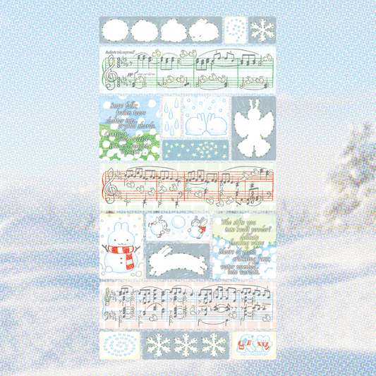 'Sounds of Snow' ❅*̩̩͙‧͙♪₊ Sticker Sheet [PREORDER]