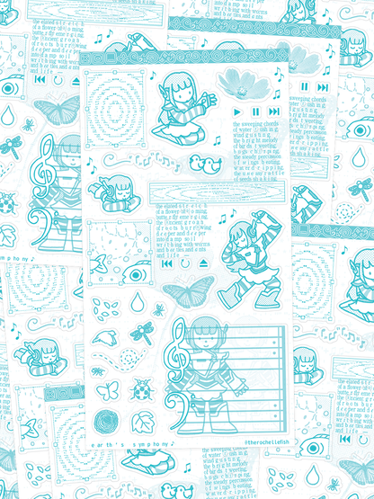 'Earth's Symphony' 🦋🌻 Sticker Sheet