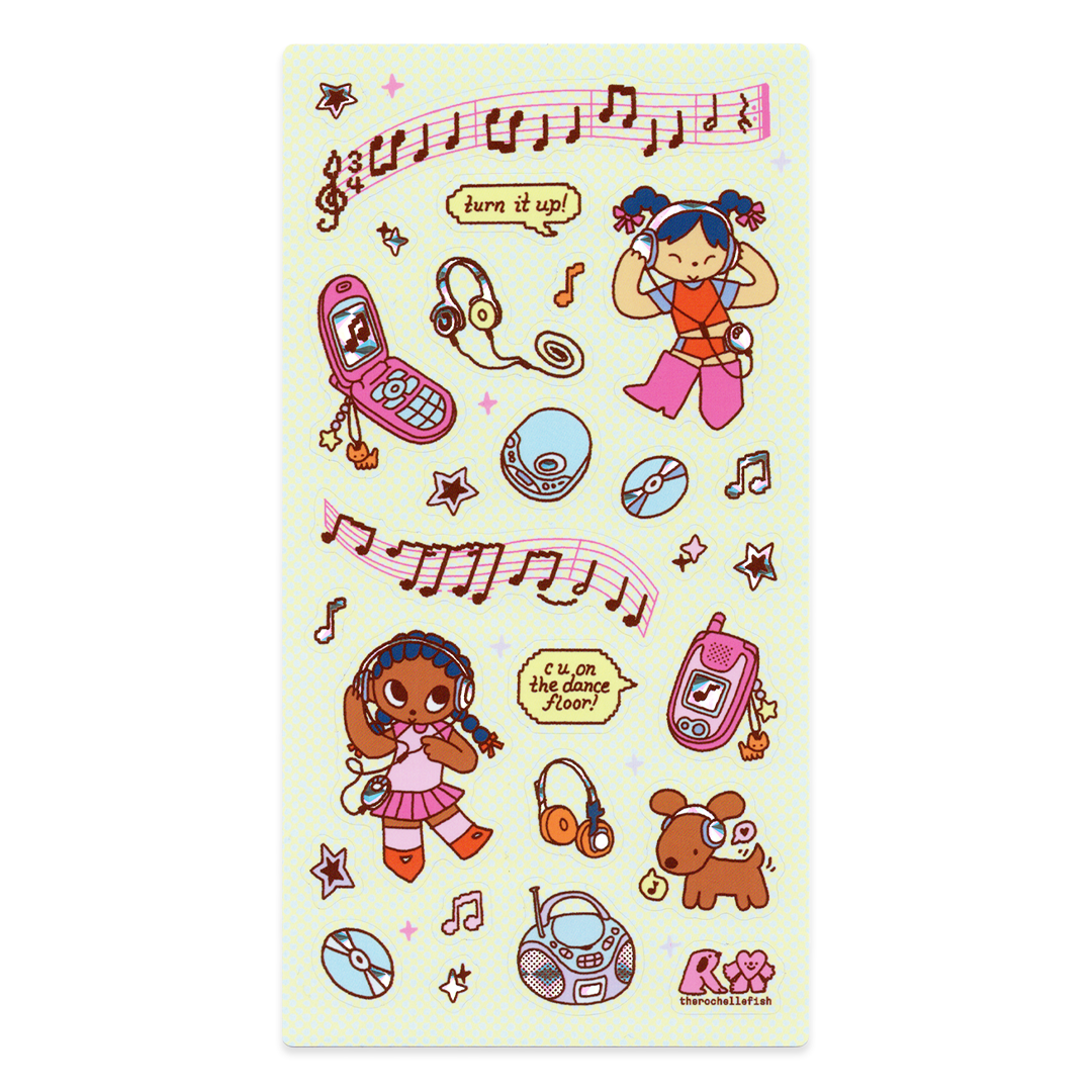 'Turn It Up' Sticker Sheet