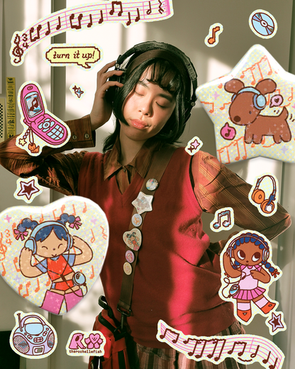 'Turn It Up' Sticker Sheet
