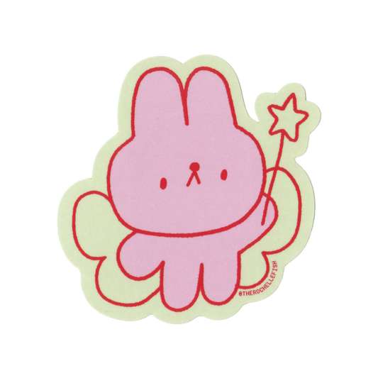 [B-GRADE] ‘Fairy Bun' Flake Vinyl Sticker